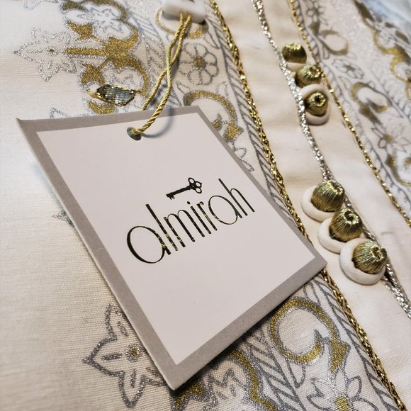 Almirah Junaid Jamshed Pakistani Fancy Ready-Made Long Kameez Pant Outfit XS/37 - Picture 14 of 14